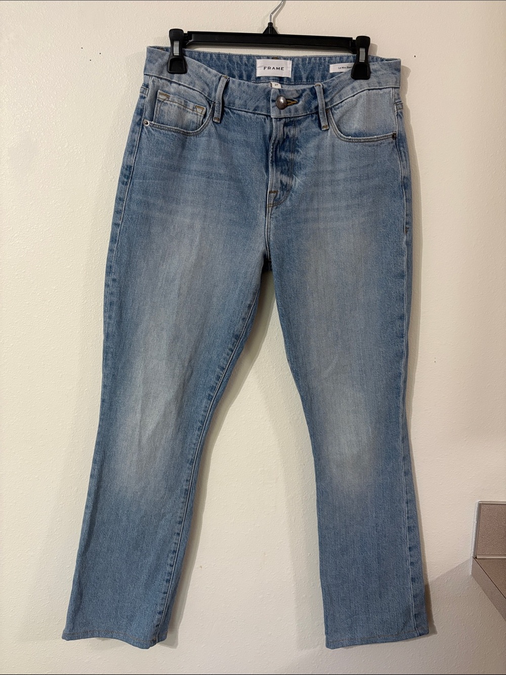 FRAME Light Wash Le Mini Boot In Olin Bootcut Jeans Size 27